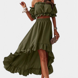 Conjunto de Dos Piezas Off-Shoulder Katja