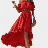 Conjunto de Dos Piezas Off-Shoulder Katja