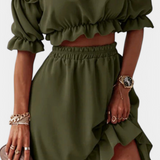 Conjunto de Dos Piezas Off-Shoulder Katja