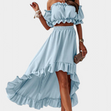 Conjunto de Dos Piezas Off-Shoulder Katja