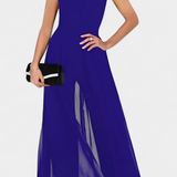 Mono Nadia Elegante Sin Mangas con Transparencia Frontal