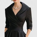 Mandy | Elegante vestido midi con escote en V