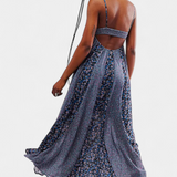 Vestido de Chifón Floral Boho Lexa con Espalda Abierta