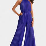 Mono Palazzo Plisado Patrizia con Cuello Halter