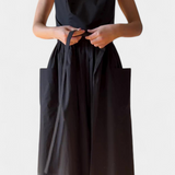 Vestido Dezi Largo Sin Mangas con Tiras Lateral Ajustables
