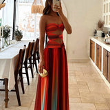 Vestido Maxi Sin Mangas Corte A Maisie
