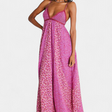 Vestido de Chifón Floral Boho Lexa con Espalda Abierta