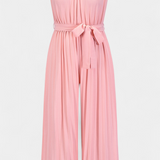Mono Palazzo Plisado Patrizia con Cuello Halter