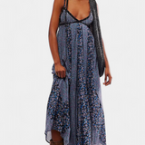 Vestido de Chifón Floral Boho Lexa con Espalda Abierta