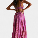 Vestido de Chifón Floral Boho Lexa con Espalda Abierta