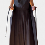 Vestido Dezi Largo Sin Mangas con Tiras Lateral Ajustables