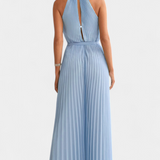 Mono Palazzo Plisado Patrizia con Cuello Halter