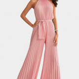 Mono Palazzo Plisado Patrizia con Cuello Halter