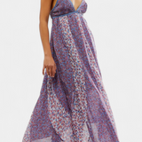 Vestido de Chifón Floral Boho Lexa con Espalda Abierta