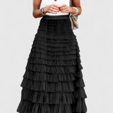 Falda Larga de Tul Vintage Capucine