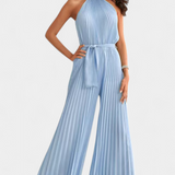 Mono Palazzo Plisado Patrizia con Cuello Halter