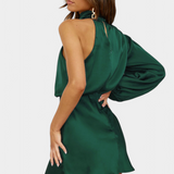 Vestido Mini Draped de Un Hombro Mara