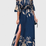 Vestido Maxi Floral Off-Shoulder Giulia