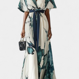 Vestido Impreso Maliyah con Cintura Atada