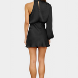 Vestido Mini Draped de Un Hombro Mara