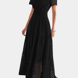 Vestido Maxi de Encaje Bordado Imani