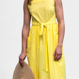 Vestido Dezi Largo Sin Mangas con Tiras Lateral Ajustables