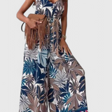 Mono de Pierna Ancha Gabriella con Estampado Audaz
