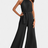 Mono Palazzo Plisado Patrizia con Cuello Halter