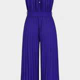 Mono Palazzo Plisado Patrizia con Cuello Halter