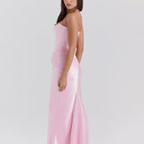 Vestido Maxi Drapado Corset Sin Tirantes Emily