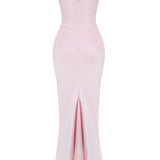 Vestido Maxi Drapado Corset Sin Tirantes Emily