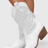 Botas de Cowboy Modernas Annalla con Cremallera Lateral