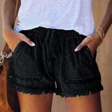 Shorts Roeline | Shorts de mezclilla elásticos para mujer