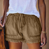 Shorts Roeline | Shorts de mezclilla elásticos para mujer