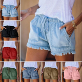 Shorts Roeline | Shorts de mezclilla elásticos para mujer