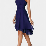 Vestido Anouk de Chifón con Volantes y Silueta Ajustada