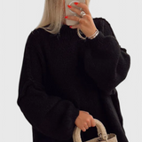 Suéter de punto oversized Cassia con mangas globo