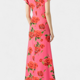 Vestido Qipao con Patrón de Rosas Elegantes Mayra