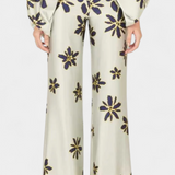 Conjunto de Dos Piezas Sybella con Top Off-Shoulder y Pantalones Anchos Impresos