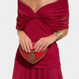 Vestido Largo Alondra con Estampado Floral de Fantasía y Escote en V