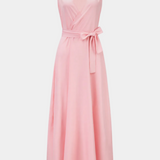 Marla – Vestido Largo con Escote en V y Silueta Fluida