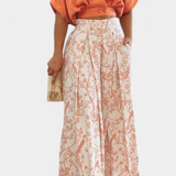Conjunto Olivia Boho con Escote en V y Pierna Ancha
