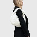 Bolso de Hombro Tejido Mediano Sage