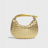 Bolso Gerda Woven con Asa de Oro