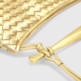 Bolso Gerda Woven con Asa de Oro