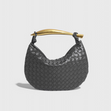 Bolso Gerda Woven con Asa de Oro