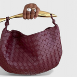Bolso Gerda Woven con Asa de Oro
