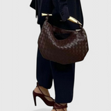 Bolso Gerda Woven con Asa de Oro