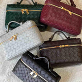 Bolso Mini Woven Milla con Acentos Dorados