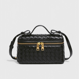 Bolso Mini Woven Milla con Acentos Dorados